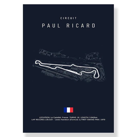 F1 Monaco Imola Track Canvas Art Print - 9460-11 / 10x15cm No Frame - Posters