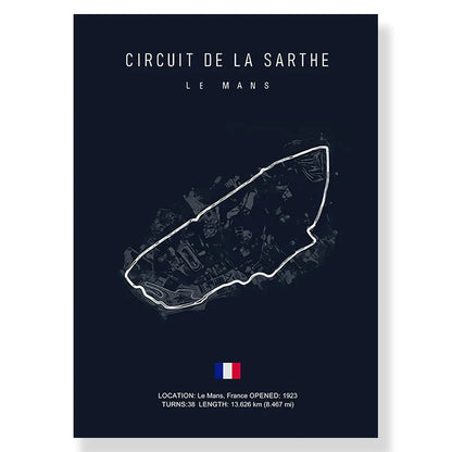 F1 Race Track Canvas Art Print - Posters