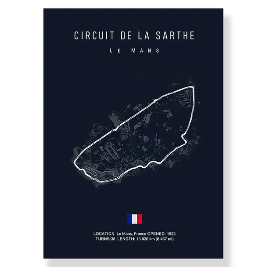 F1 Race Track Canvas Wall Art Print - 9460-10 / 10x15cm No Frame - Posters
