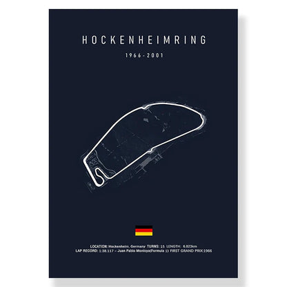 F1 Racing Track Canvas Art for Living Room - Posters