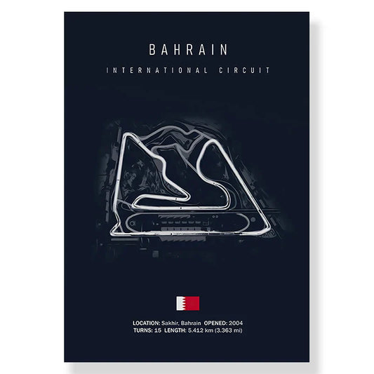F1 Track Circuit Canvas Painting for Living Room - 9460-02 / 10x15cm No Frame - Posters