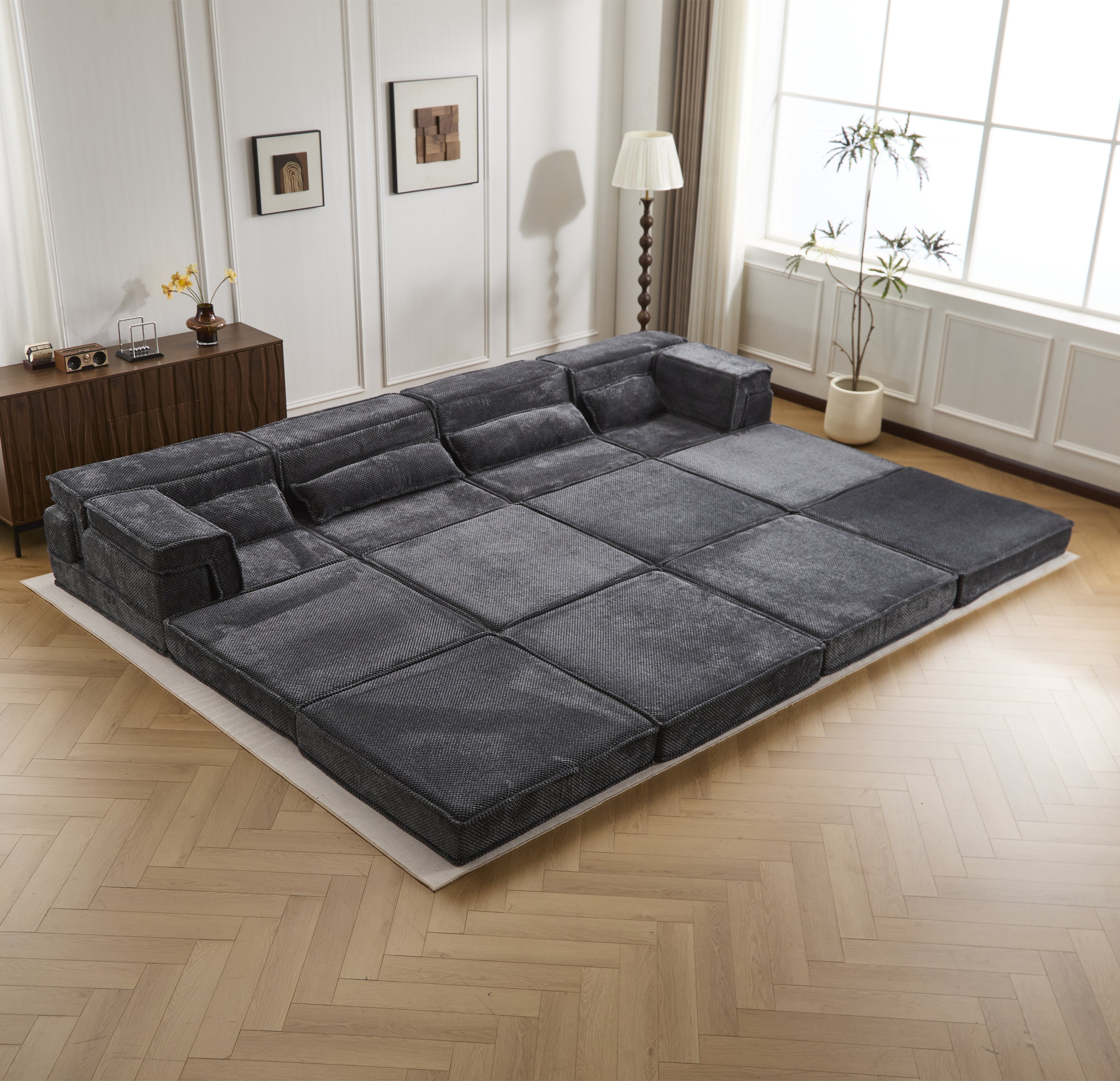 Dark Grey Modular Sofa