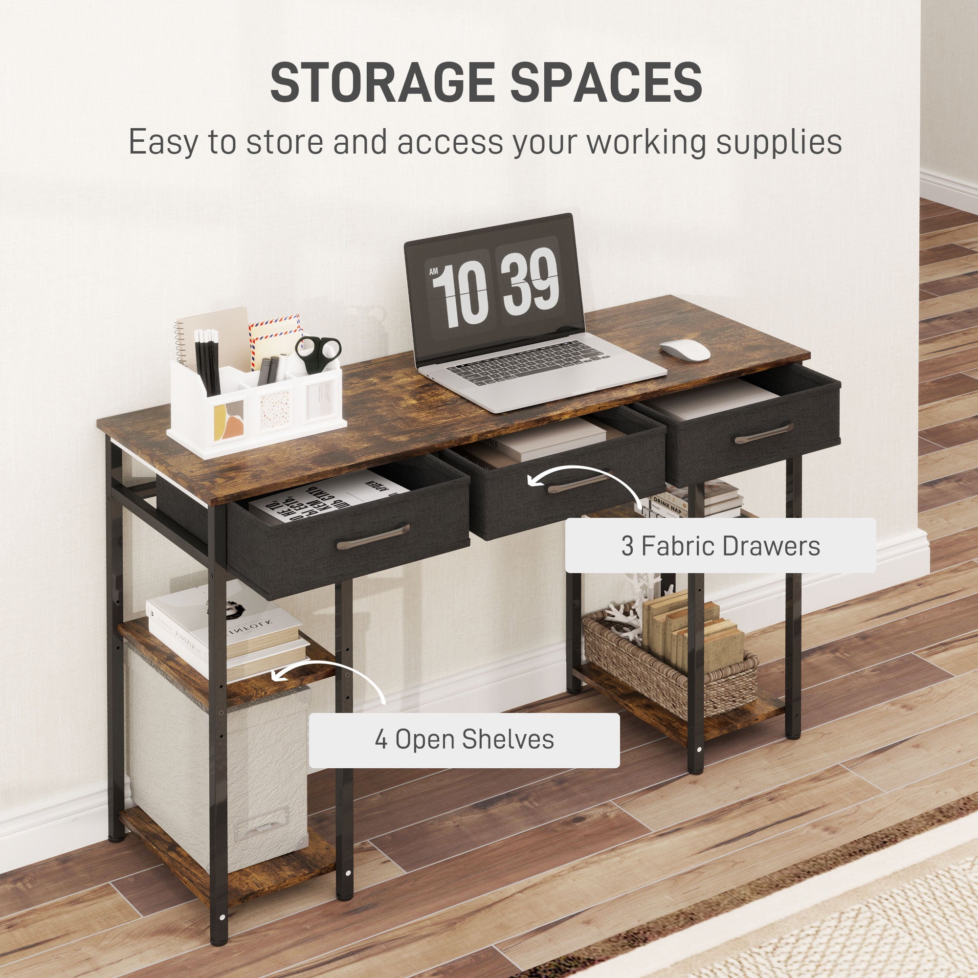 Brown Adjustable Writing Desk
