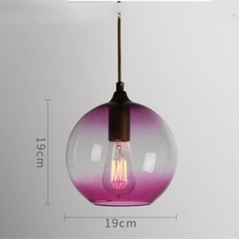 Glass Minimalist Bar Chandelier