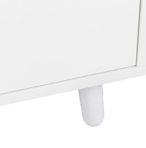 White Kitchen Hutch Cabinet Spacious Storage Kitchen