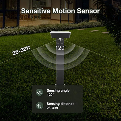 Solar Pathway Lights Outdoor LED Landscape Path Light With Dusk To Dawn Photocell Motion Sensor 1985
