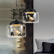 Glass Animal Chandelier