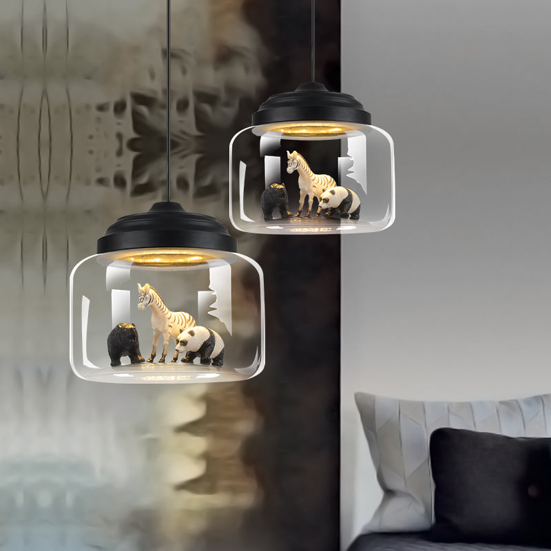 Glass Animal Chandelier