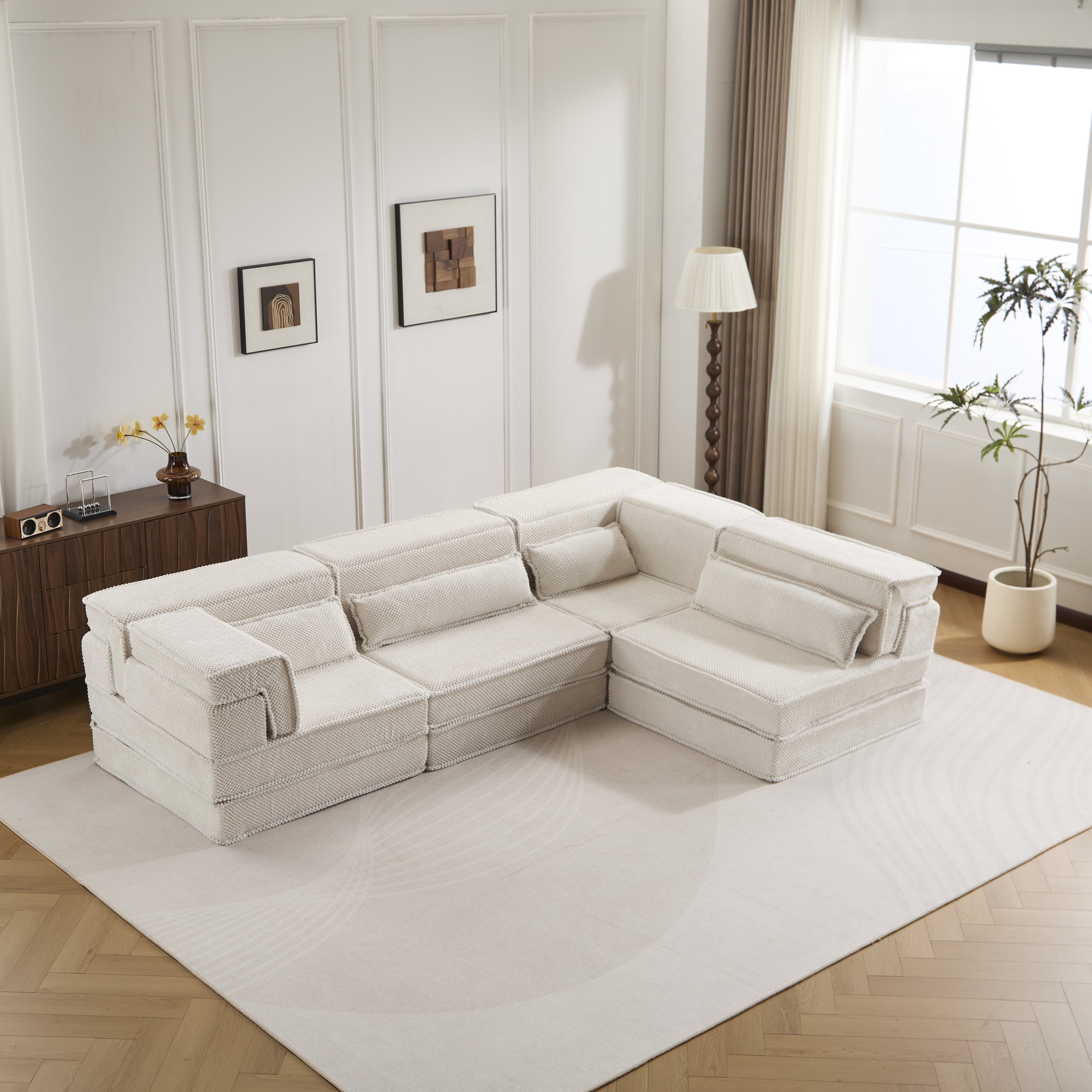 White Modular Floor Sofa