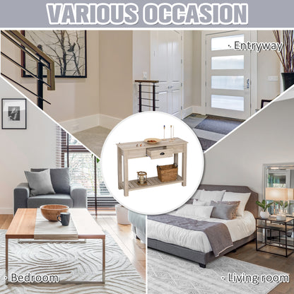 Console Side Entryway Table with Storage Drawer