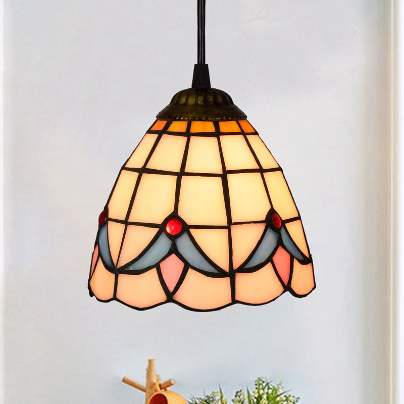 American Stained Glass Chandelier