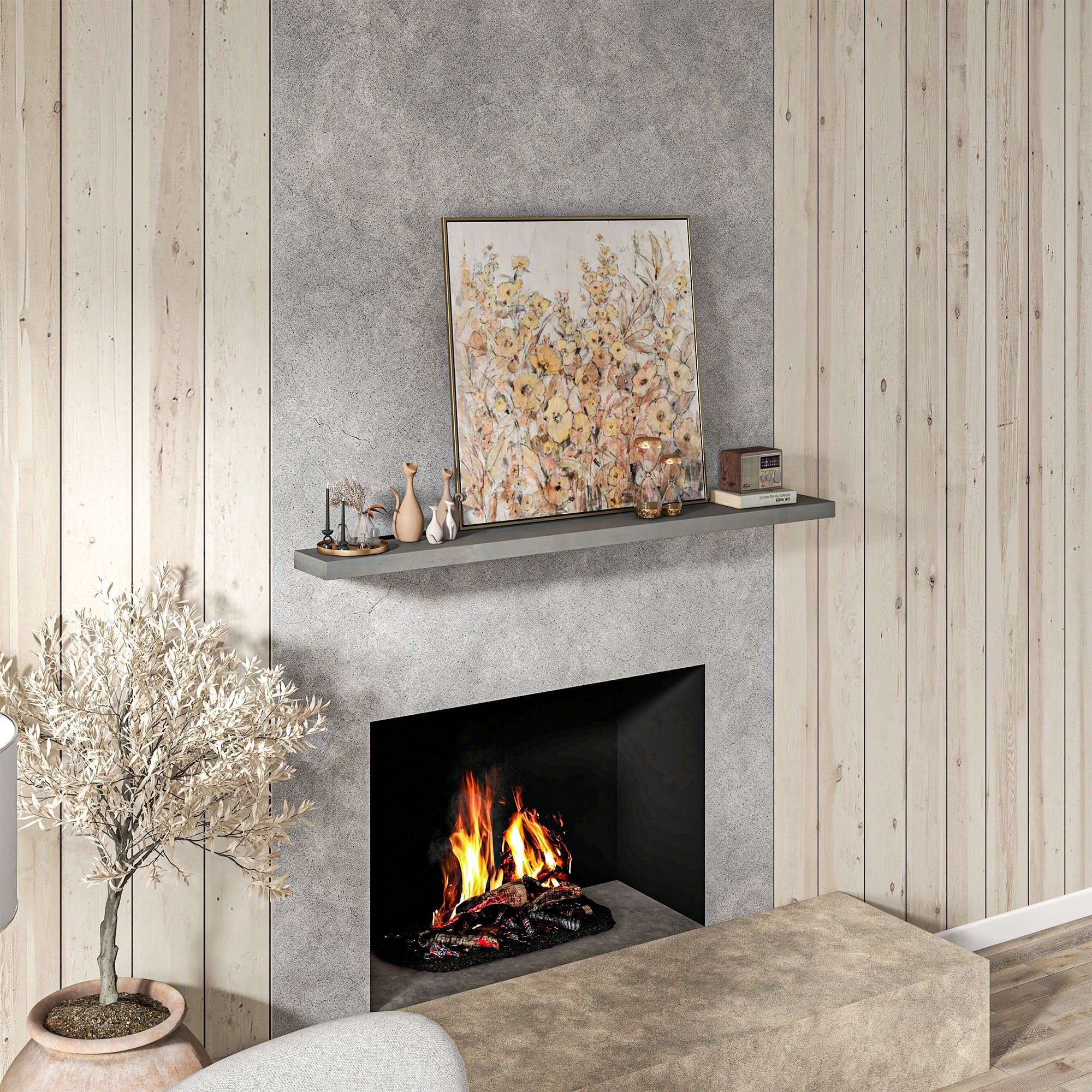 Manto de Chimenea de 72"