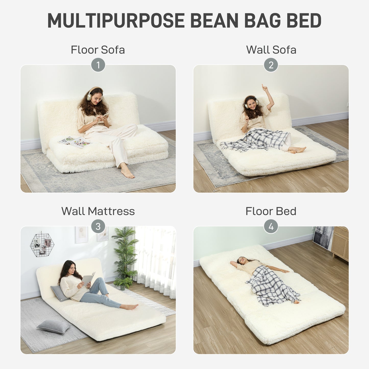 Bean Bag Floor Sofa Bed