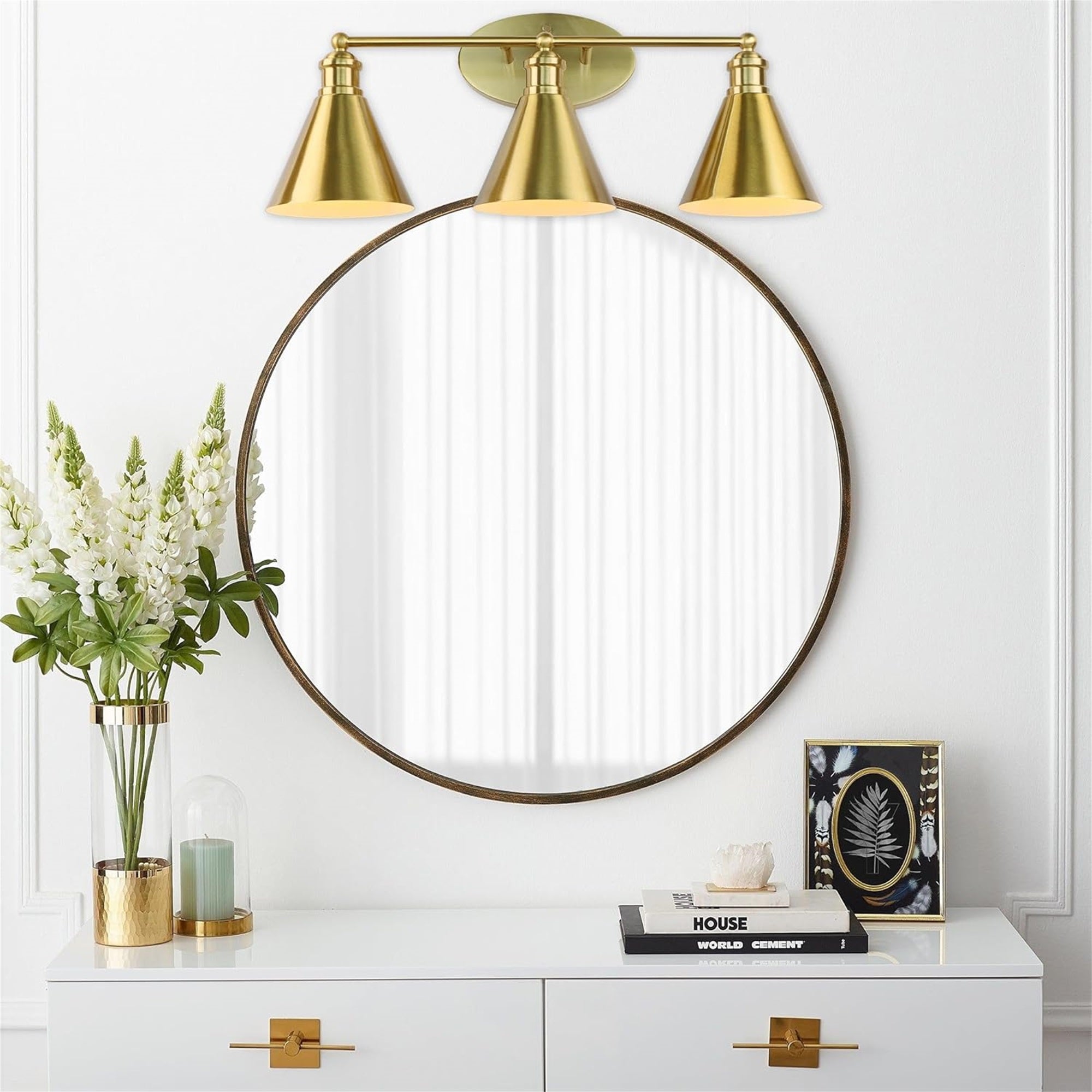 Gold Modern Vanity Light