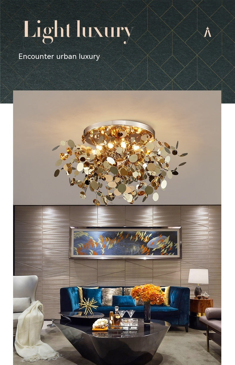 Stainless Steel Blade Chandelier