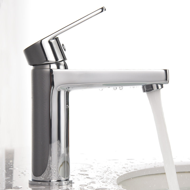 Square Wash Basin Faucet Bathroom Faucet Copper Hot And Cold Household Faucet