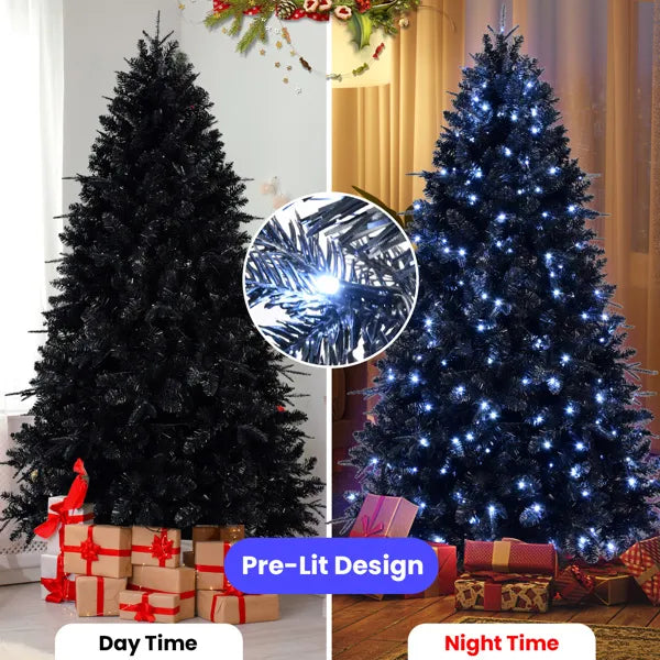 Black LED Christmas Tree