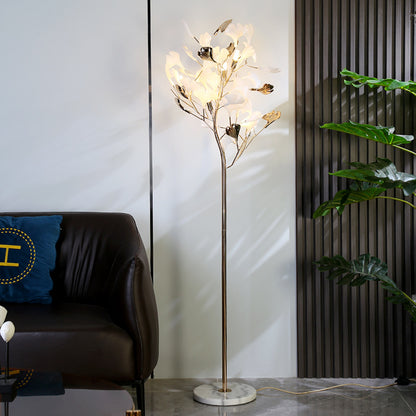 Ginkgo Leaf Floor Lamp Living Room Bedroom Decorative Lamp