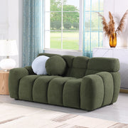 Olive Boucle Sofa