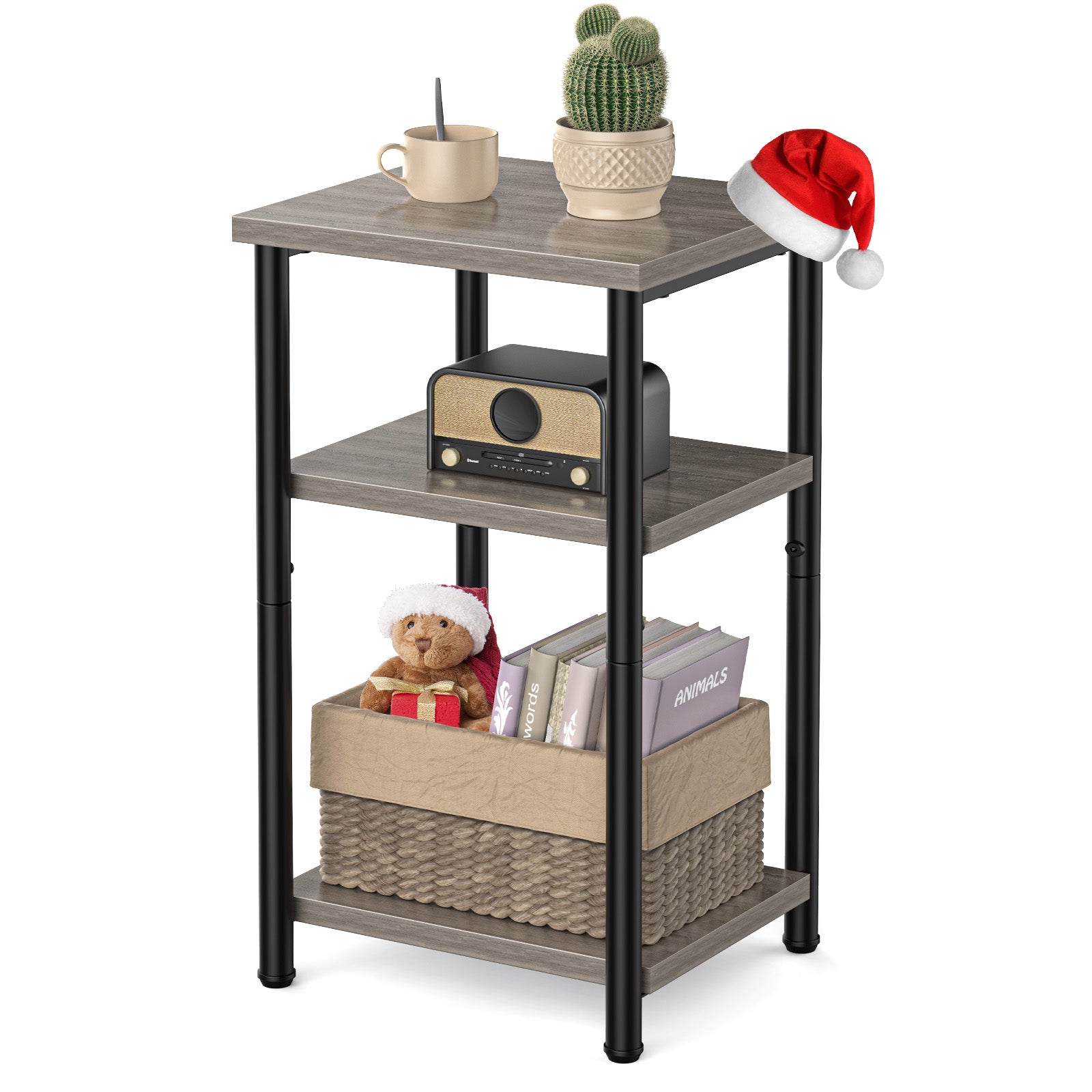 Mesa de Café Ajustable de 3 Niveles
