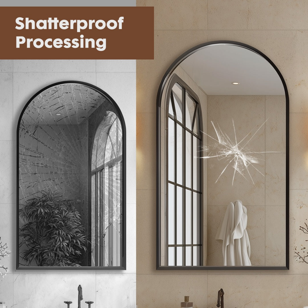 Bathroom Wall Mirror, Metal Frame Vanity Mirror For Bedroom, Entryway, Living Room