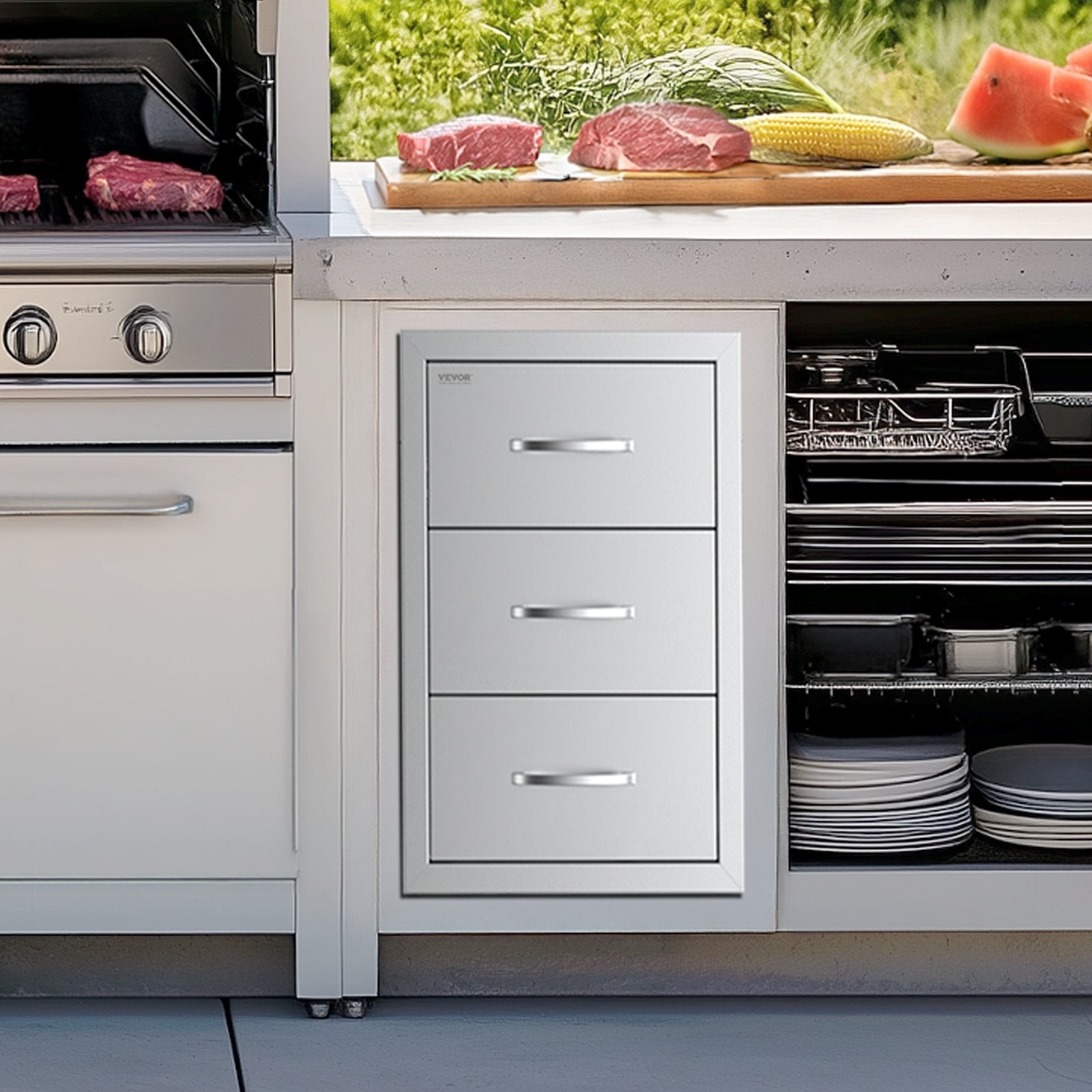 Stainless Steel BBQ Drawers