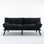 Black Modern Convertible Sofa