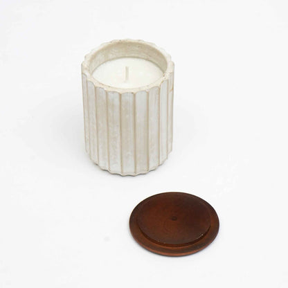Jar Candle Ecomix Wax Fill With Wooden Lid - Vanilla Lavender, 6oz