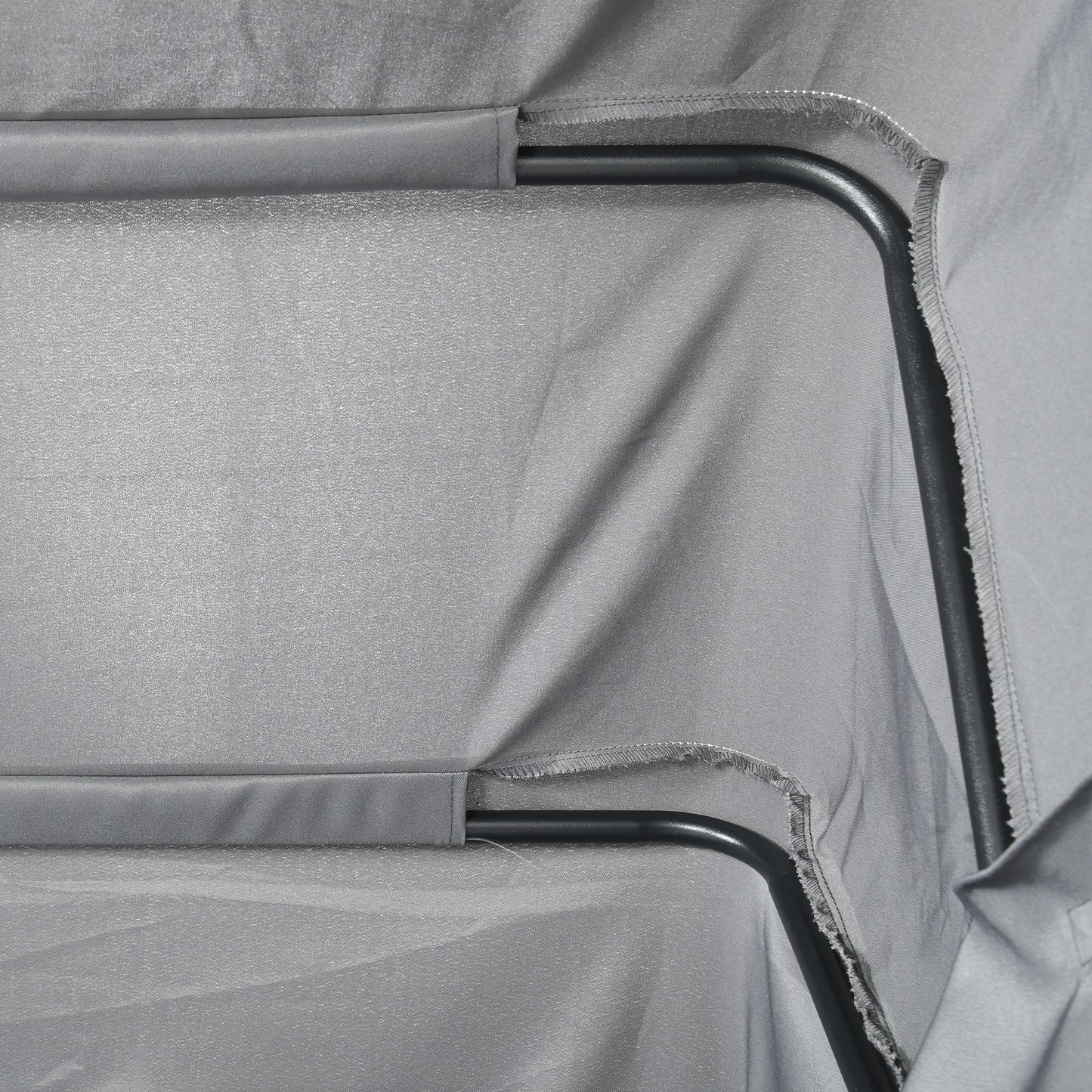 4 Piece Adjustable Canopy Outdoor Sofa Set w/ Height Adjustable Coffee Table & Cushions