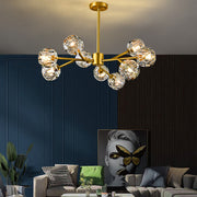 Crystal Copper Chandelier