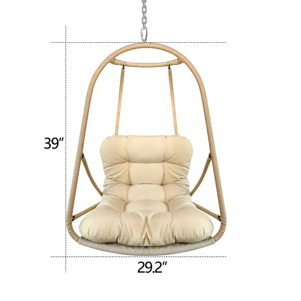 Foldable Egg Swing Chair With 300lb Capacity