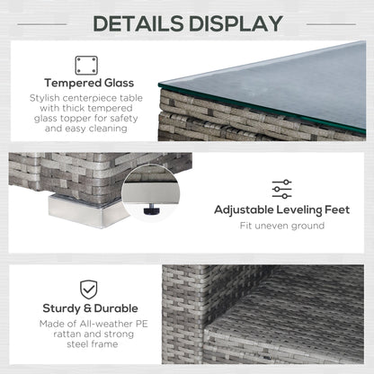 4 Piece Patio Furniture Set with Cushions