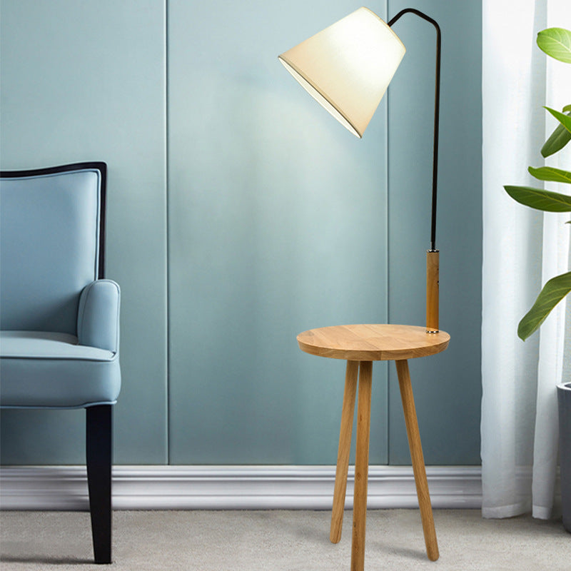 Wooden Vertical Floor Lamp
