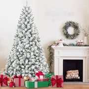 Snowy Flocked Christmas Tree