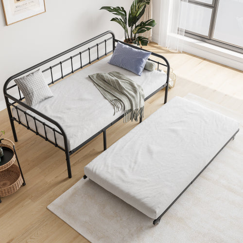 Black Metal Daybed Trundle