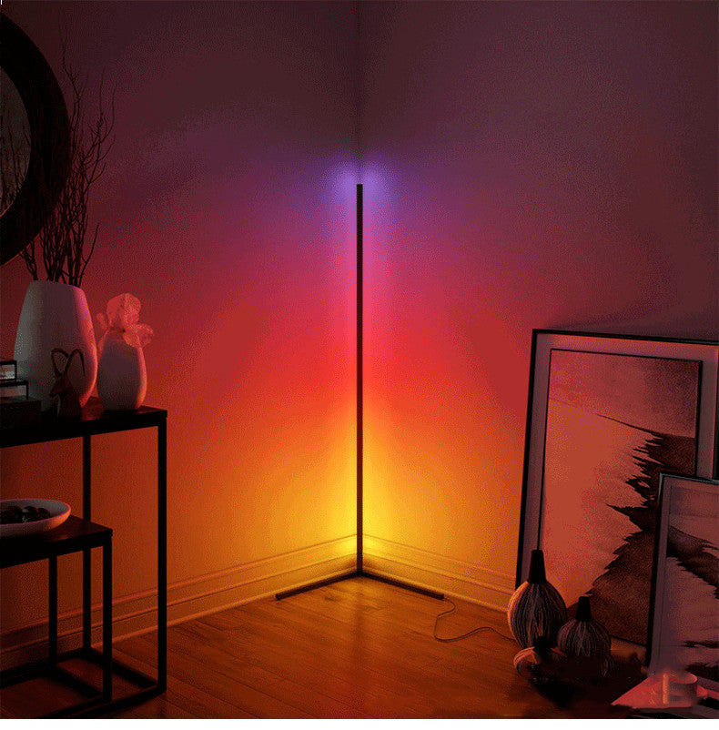 Lámpara de Pie de Esquina RGB Nórdica Moderna Simple