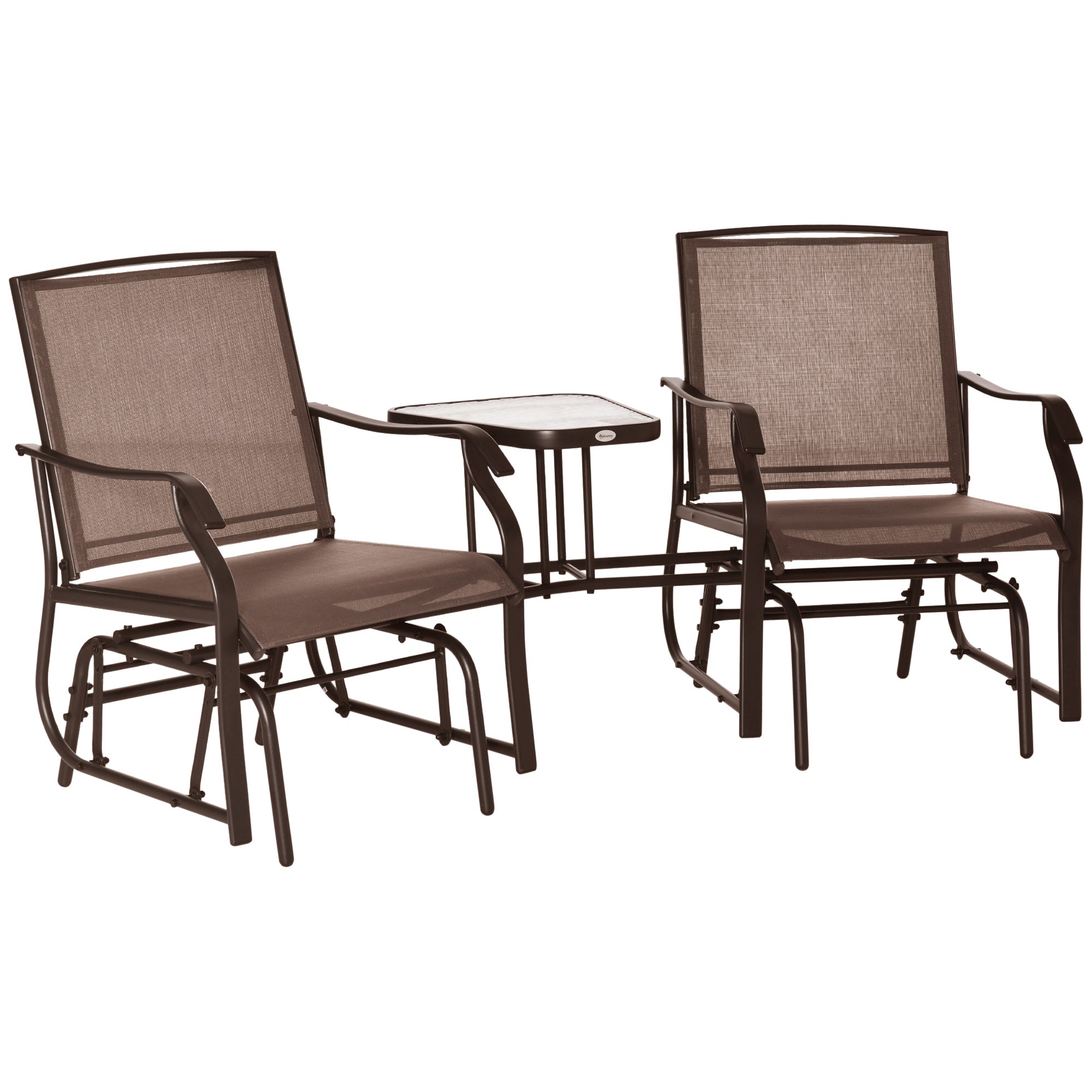 Double Outdoor Glider Rocker