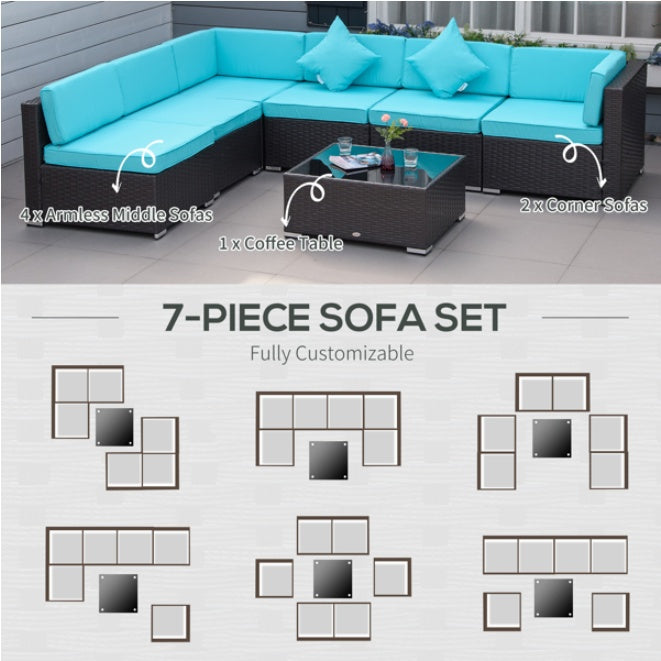 Wicker Chaise Patio Set