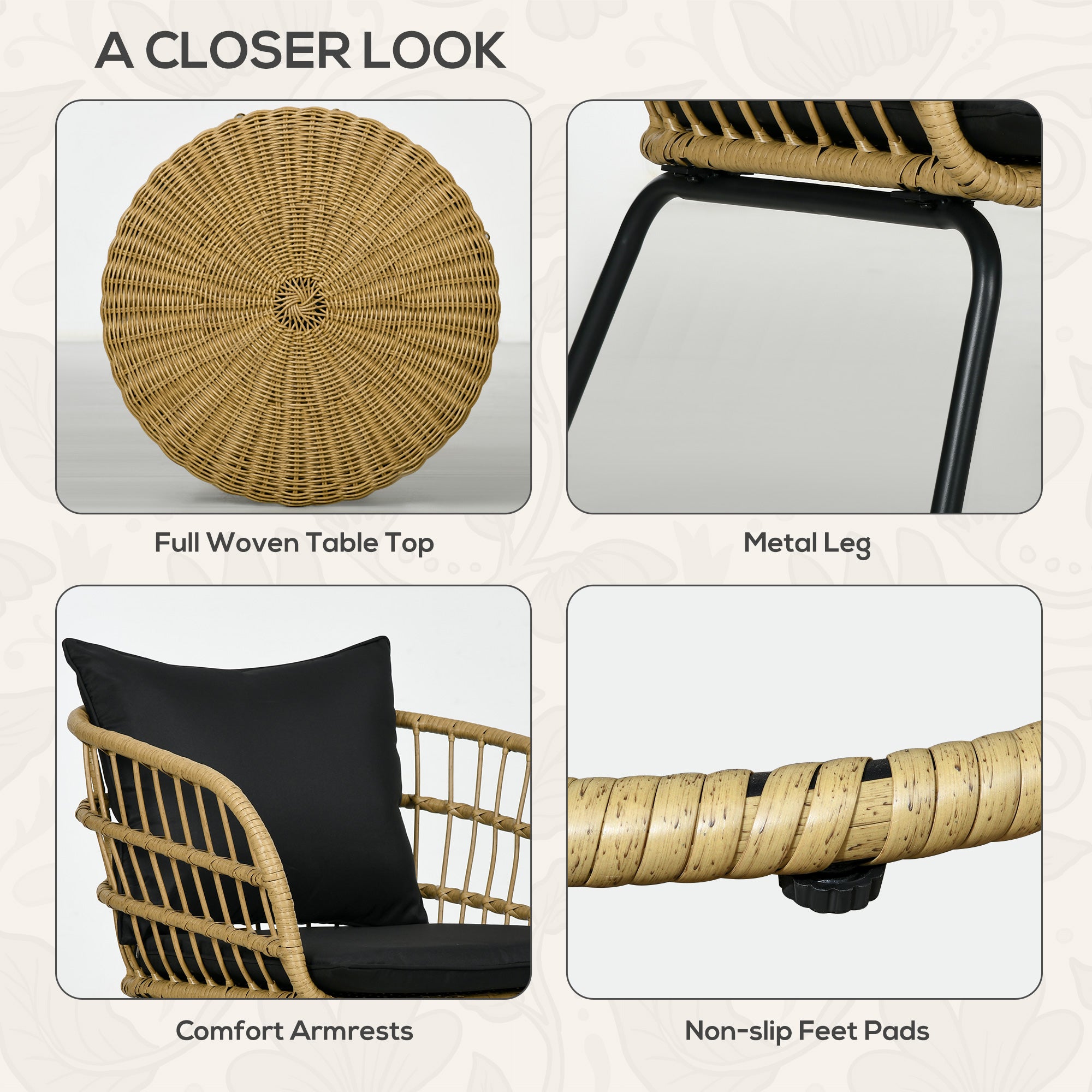 Outdoor Lounge Furniture Set