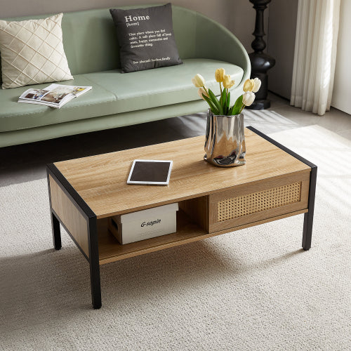Natural Rattan Coffee Table