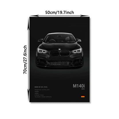 Famous Cars Canvas Wall Art Print - Modern Home Decor - Posters