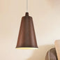 Farmhouse Style 1-Light Metal Pendant Lighting Fixture - White/Yellow/Brown Deep Cone - Living Room Hanging Light Kit