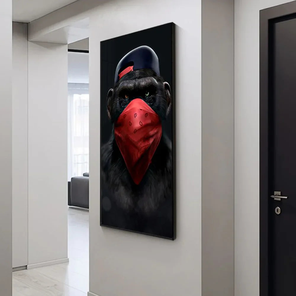 Fashionable Monkey Wall Art - Premium Home Decor - Posters