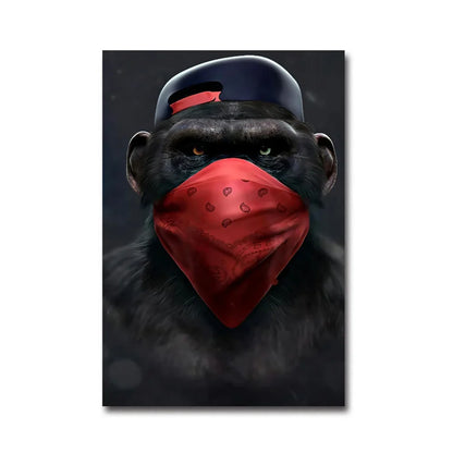 Fashionable Monkey Wall Art - Premium Home Decor - Style C / 30X45CM NO FRAME - Posters