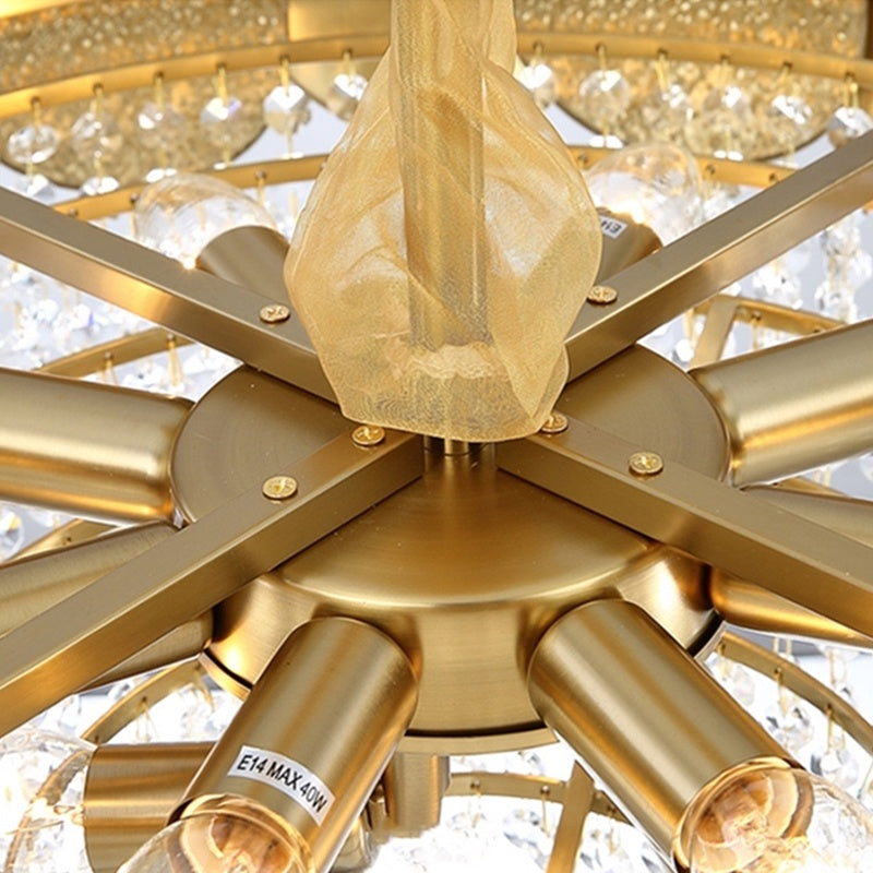 Crystal Stainless Steel Chandelier
