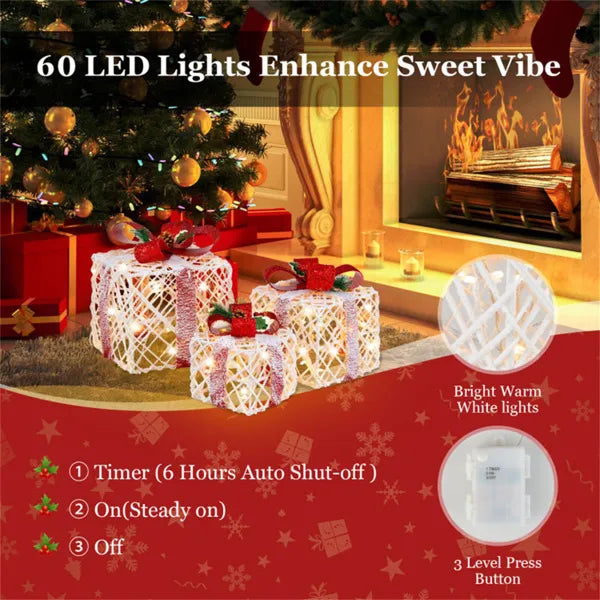 LED Flocked Gift Boxes
