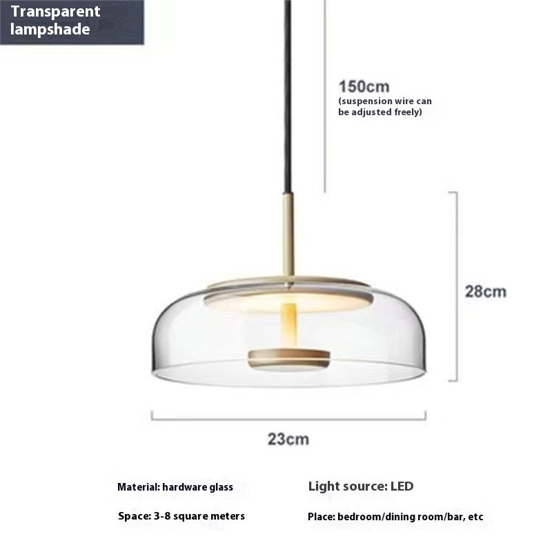 Amber Glass Nordic Chandelier Warm Glow Design