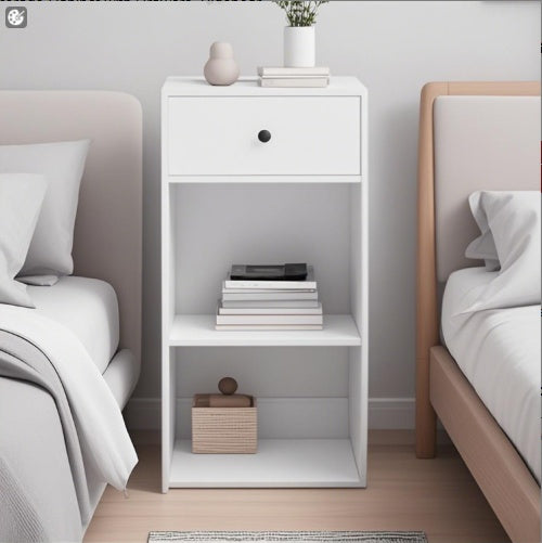 Diseño Simple Gabinete Blanco de Almacenamiento con Cajones, Aparador, Gabinete para Sala de Estar, Comedor, Sala de Estar