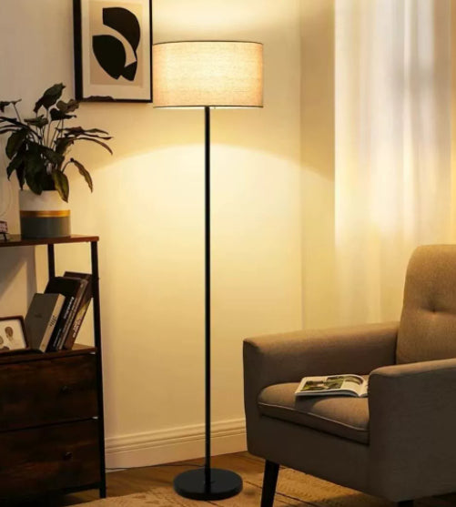 Pleated Wood Floor Lamp