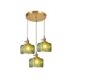 Brass Glass Chandelier Creative Personality B & B Restaurant Bedside Bar Counter Hallway Balcony Chandelier